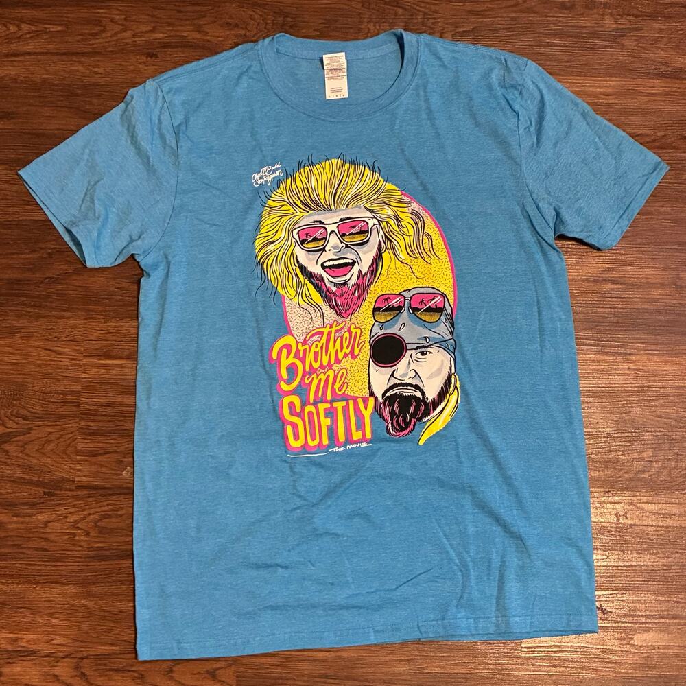 Gallows & Anderson Brother Me Softly‎ T-Shirt Large WWE NJPW ROH Club